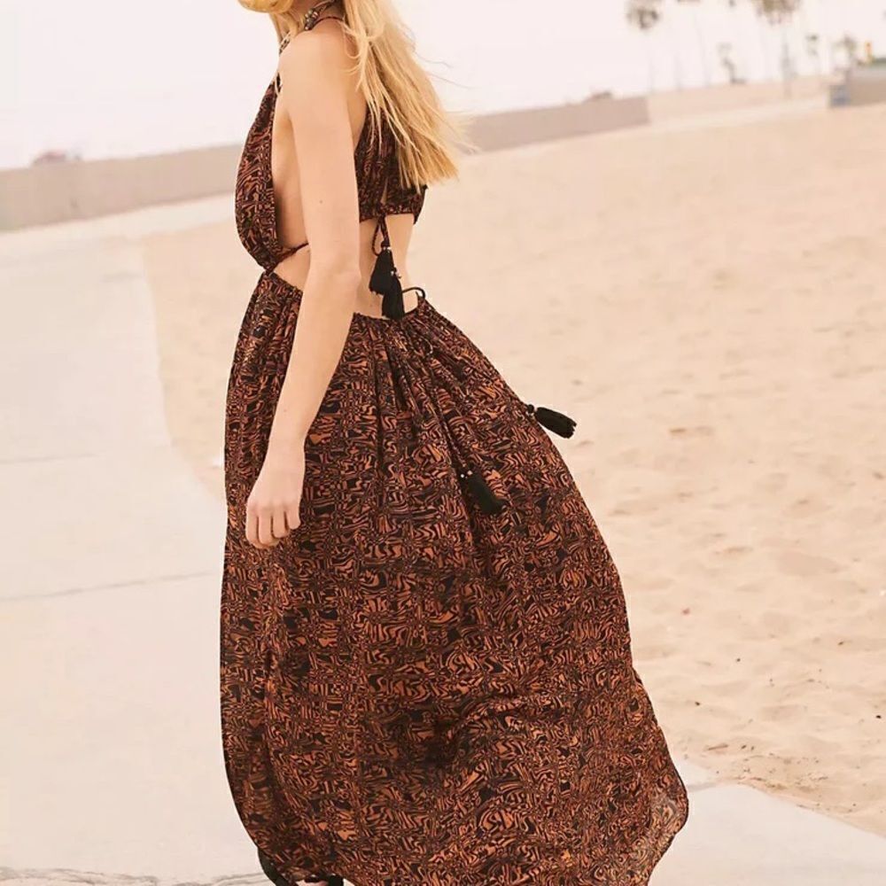 Free People - Holy Smokes Printed Maxi Dress - Picture 9 of 11